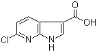structure of CAS# 915140-96-4, 6-Chloro-1H-pyrrolo[2,3-b]pyridine-3-carboxylic acid