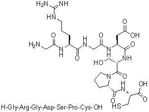 CAS # 91575-26-7, Glycyl-L-arginylglycyl-L-alpha-aspartyl-L-seryl-L-prolyl-L-cysteine
