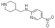 CAS # 916791-15-6, 5-Nitro-N-(4-piperidinylmethyl)-2-pyridinamine