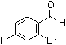 structure of CAS# 916792-19-3, 2-Bromo-4-fluoro-6-methyl-Benzaldehyde
