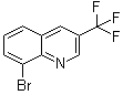 structure of CAS# 917251-86-6, 8-Bromo-3-(trifluoromethyl)quinoline