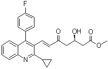 CAS 登录号：917752-45-5, (3R,6E)-7-[2-环丙基-4-(4-氟苯基)-3-喹啉基]-3-羟基-5-氧代-6-庚烯酸甲酯