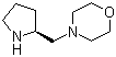 structure of CAS# 91790-91-9, (S)-4-(2-Pyrrolidinylmethyl)morpholine