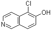 structure of CAS# 918488-41-2, 5-Chloro-6-isoquinolinol