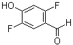 structure of CAS# 918523-99-6, 2,5-Difluoro-4-hydroxybenzaldehyde