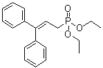 (3,3-二苯基-2-丙烯基)膦酸二乙酯分子结构 (CAS 91861-56-2)