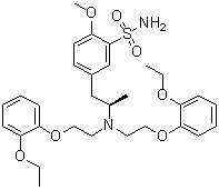 CAS 登录号：918867-88-6, 5-((R)-2-[双-[2-(2-乙氧基苯氧基)乙基]氨基]丙基)-2-甲氧基苯磺酰胺