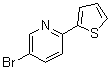 structure of CAS# 91891-74-6, 5-Bromo-2-(thien-2-yl)pyridine