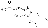 CAS # 919106-88-0, 2-Butyl-3-ethoxy-2H-indazole-6-carboxylic acid
