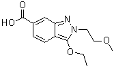 CAS # 919106-94-8, 3-Ethoxy-2-(2-methoxyethyl)-2H-indazole-6-carboxylic acid
