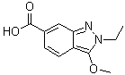 structure of CAS# 919106-95-9, 2-Ethyl-3-methoxy-2H-indazole-6-carboxylic acid
