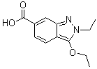 CAS # 919106-96-0, 3-Ethoxy-2-ethyl-2H-indazole-6-carboxylic acid
