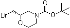 structure of CAS# 919286-71-8, (2S)-2-(溴甲基)-4-吗啉羧酸叔丁酯