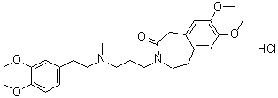 structure of CAS# 91940-87-3, Zatebradine hydrochloride