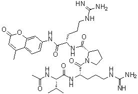 CAS 登录号：919515-51-8, N-乙酰基-L-缬氨酰-L-精氨酰-L-脯氨酰-N-(4-甲基-2-氧代-2H-1-苯并吡喃-7-基)-L-精氨酰胺
