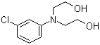 structure of CAS# 92-00-2, 3-氯-N,N-二(2-羟基乙基)苯胺