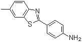 structure of CAS# 92-36-4, 4-(6-Methyl-2-benzothiazolyl)benzeneamine