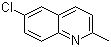 structure of CAS# 92-46-6, 6-Chloro-2-methylquinoline
