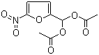 structure of CAS# 92-55-7, 5-Nitro-2-furaldehyde diacetate