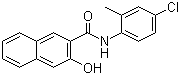 structure of CAS# 92-76-2, 4'-Chloro-3-hydroxy-2'-methyl-2-naphthanilide