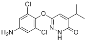 CAS # 920509-28-0, 6-(4-amino-2,6-dichlorophenoxy)-4-isopropylpyridazin-3(2H)-one, 3-(4-amino-2,6-dichlorophenoxy)-5-propan-2-yl-1H-pyridazin-6-one