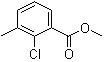 structure of CAS# 920759-93-9, 2-Chloro-3-methylbenzoic acid methyl ester