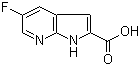 structure of CAS# 920978-94-5, 5-Fluoro-1H-pyrrolo[2,3-b]pyridine-2-carboxylic acid