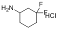 structure of CAS# 921602-77-9, 3,3-Difluorocyclohexanamine hydrochloride