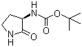 (S)-Boc-3-amino-2-pyrrolidinone molecular structure (CAS 92235-34-2)
