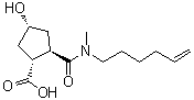 CAS # 922727-92-2, (1R,2R,4R)-2-[(5-Hexen-1-ylmethylamino)carbonyl]-4-hydroxycyclopentanecarboxylic acid