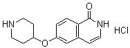 6-(4-哌啶基氧基)-1(2H)-异喹啉酮盐酸盐分子结构 (CAS 923262-96-8)