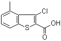 structure of CAS# 923772-93-4, 3-Chloro-4-methylbenzo[b]thiophene-2-carboxylic acid