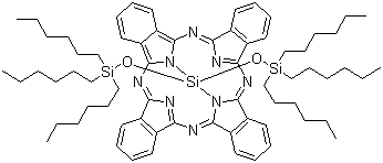 structure of CAS# 92396-89-9, 酞菁双(三己基硅氧基)硅烷