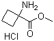 structure of CAS# 92398-47-5, 1-Aminocyclobutanecarboxylic acid methyl ester hydrochloride