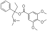 CAS # 92414-09-0, 1-Dimethylamino-2-phenylbutan-2-yl 3,4,5-trimethoxybenzoate
