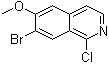 7-Bromo-1-chloro-6-methoxyisoquinoline molecular structure (CAS 924271-35-2)