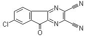 structure of CAS# 924296-39-9, 7-Chloro-9-oxo-9H-indeno[1,2-b]pyrazine-2,3-dicarbonitrile
