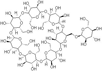 structure of CAS# 92517-02-7, 6-O-alpha-D-葡萄糖-beta-环糊精