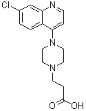 CAS # 925673-45-6, 4-(7-Chloro-4-quinolinyl)-1-piperazinepropanoic acid