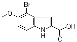 CAS 登录号：92622-97-4, 4-溴-5-甲氧基吲哚-2-羧酸
