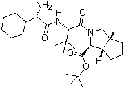 structure of CAS# 926276-18-8, (1S,3aR,6aS)-2-[(2S)-2-[[(2S)-2-Amino-2-cyclohexylacetyl]amino]-3,3-dimethyl-1-oxobutyl]octahydrocyclopenta[c]pyrrole-1-carboxylic acid tert-butyl ester