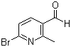 6-Bromo-2-methylpyridine-3-carboxaldehyde molecular structure (CAS 926293-55-2)