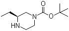 structure of CAS# 928025-56-3, tert-Butyl (S)-3-ethylpiperazine-1-carboxylate