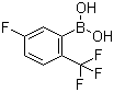 5-氟-2-(三氟甲基)苯硼酸分子结构 (CAS 928053-97-8)