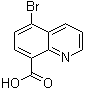 5-溴喹啉-8-羧酸分子结构 (CAS 928839-62-7)