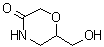 structure of CAS# 929019-95-4, 6-(Hydroxymethyl)-3-morpholinone