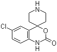 structure of CAS# 92926-63-1, 6-氯螺[4H-3,1-苯并恶嗪-4,4'-哌啶]-2(1H)-酮