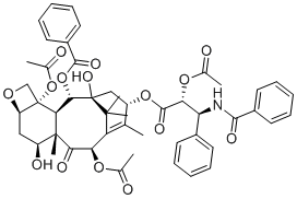 structure of CAS# 92950-40-8, 2'-Acetyltaxol