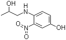 3-Nitro-N-(2-hydroxypropyl)-4-aminophenol molecular structure (CAS 92952-81-3)