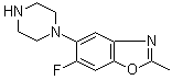 CAS 登录号：929885-16-5, 6-氟-2-甲基-5-(1-哌嗪基)苯并恶唑